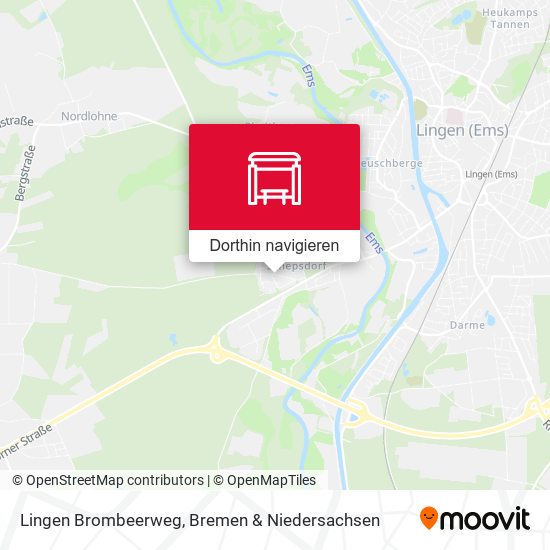 Lingen Brombeerweg Karte
