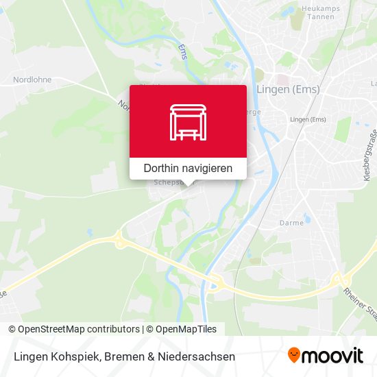 Lingen Kohspiek Karte