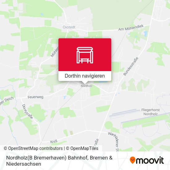 Nordholz(B Bremerhaven) Bahnhof Karte