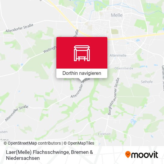 Laer(Melle) Flachsschwinge Karte