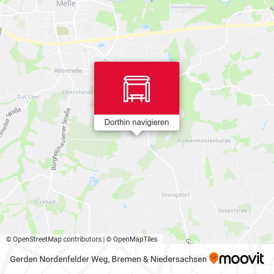 Gerden Nordenfelder Weg Karte