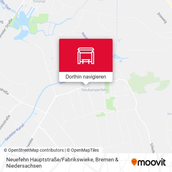 Neuefehn Hauptstraße / Fabrikswieke Karte