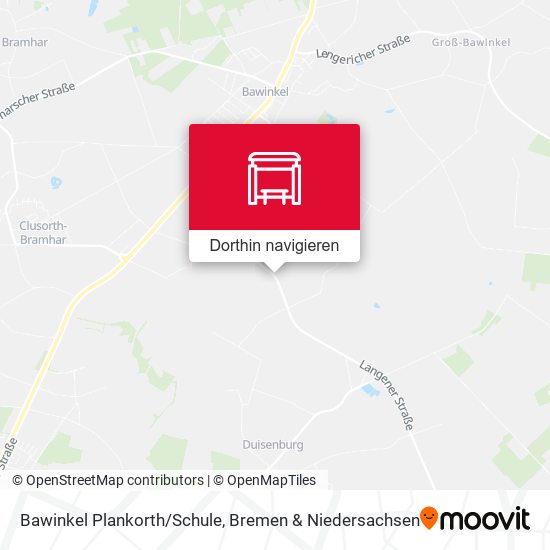Bawinkel Plankorth/Schule Karte