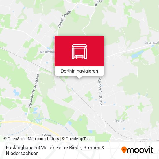 Föckinghausen(Melle) Gelbe Riede Karte