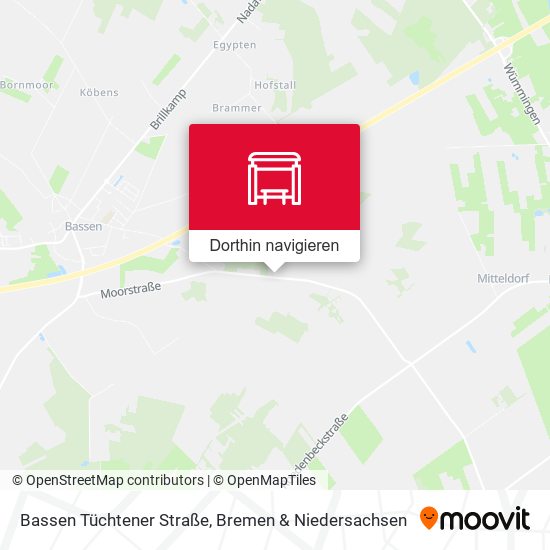 Bassen Tüchtener Straße Karte