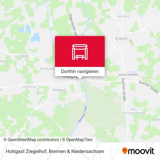 Holtgast Ziegelhof Karte