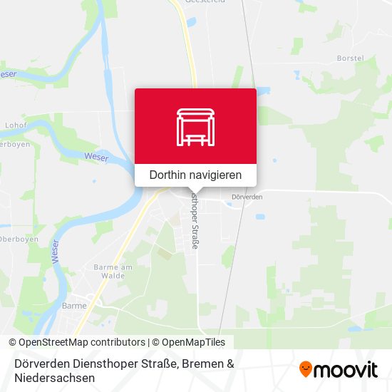 Dörverden Diensthoper Straße Karte
