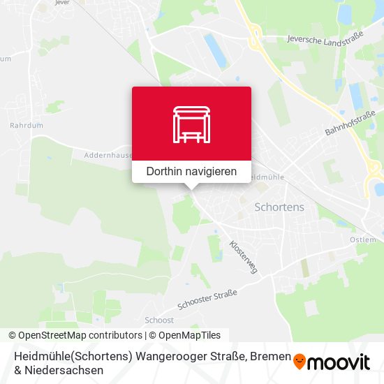 Heidmühle(Schortens) Wangerooger Straße Karte