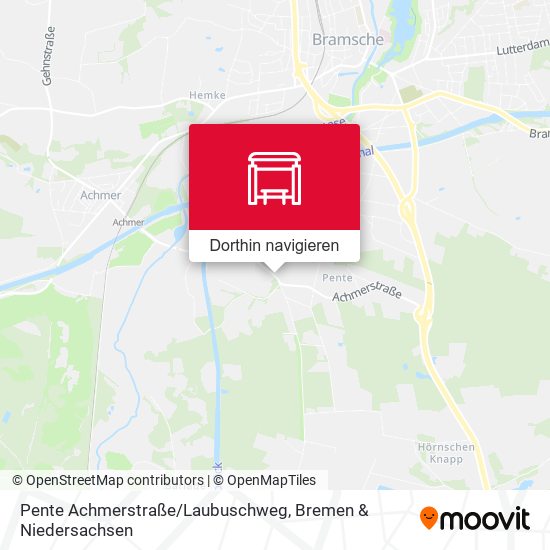 Pente Achmerstraße/Laubuschweg Karte