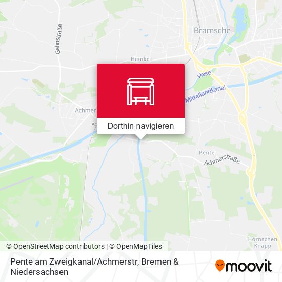Pente am Zweigkanal/Achmerstr Karte