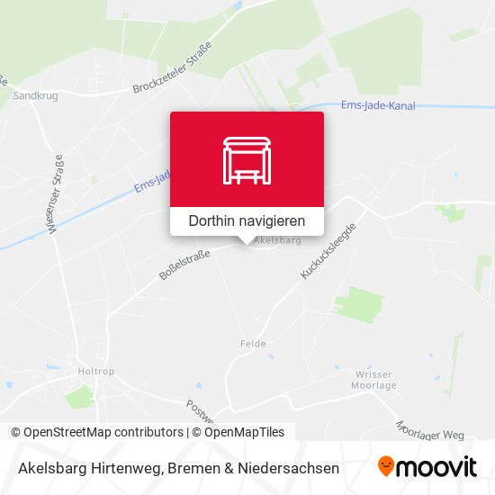Akelsbarg Hirtenweg Karte