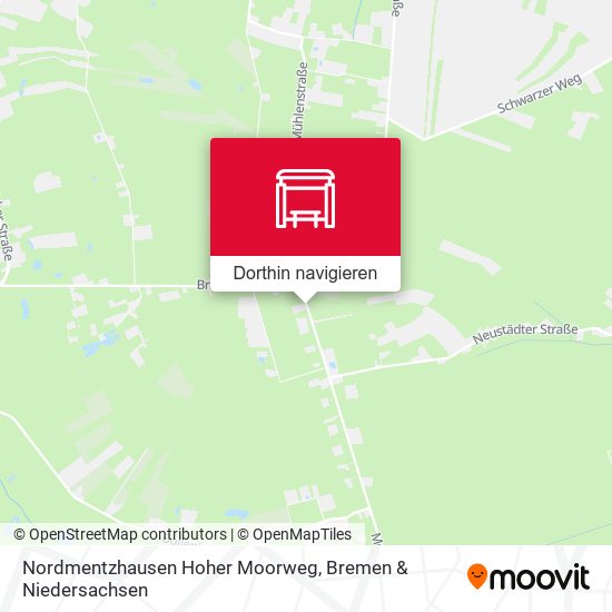 Nordmentzhausen Hoher Moorweg Karte