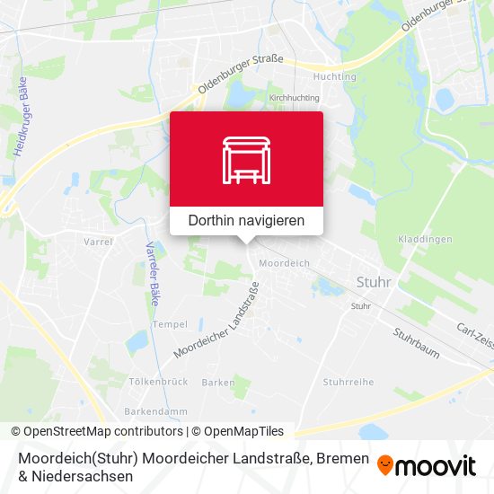 Moordeich(Stuhr) Moordeicher Landstraße Karte
