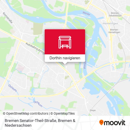 Bremen Senator-Theil-Straße Karte