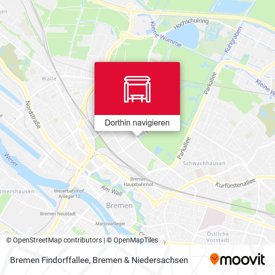Bremen Findorffallee Karte
