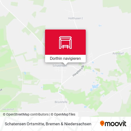 Schatensen Ortsmitte Karte