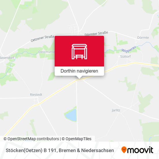 Stöcken(Oetzen) B 191 Karte