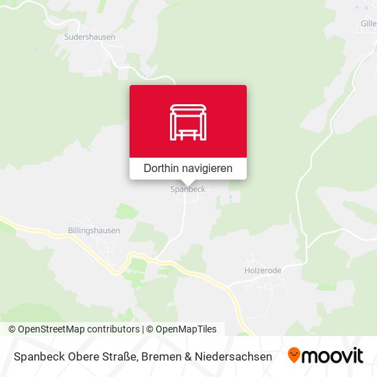 Spanbeck Obere Straße Karte