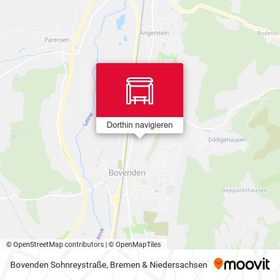 Bovenden Sohnreystraße Karte