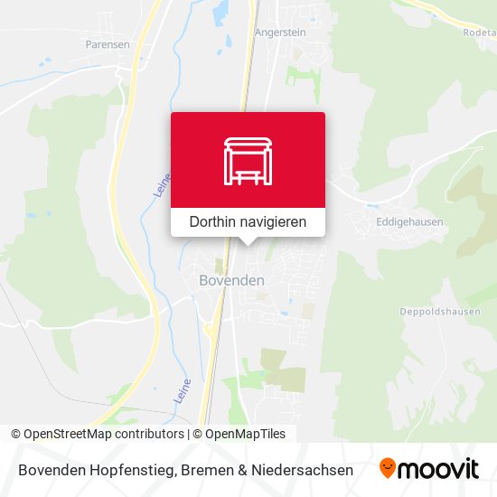 Bovenden Hopfenstieg Karte