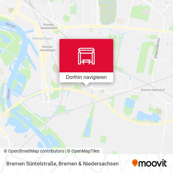 Bremen Süntelstraße Karte