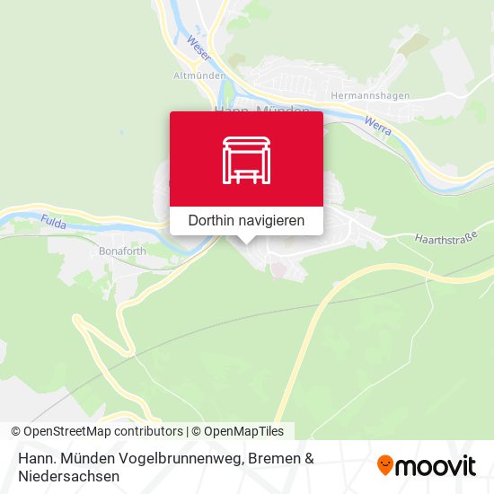 Hann. Münden Vogelbrunnenweg Karte