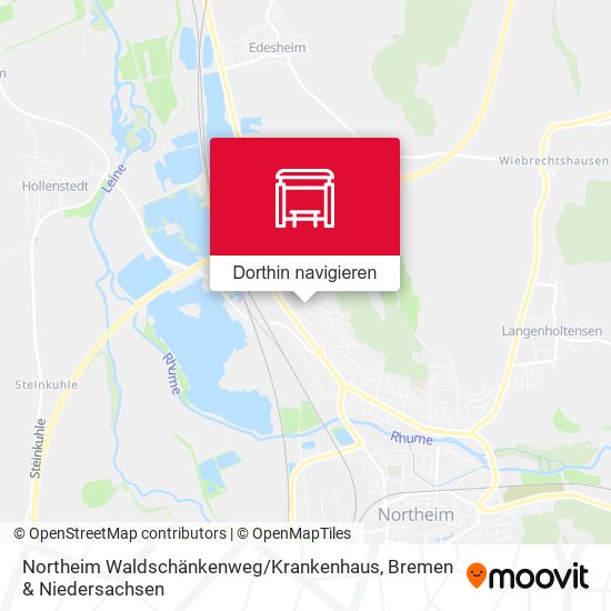 Northeim Waldschänkenweg / Krankenhaus Karte