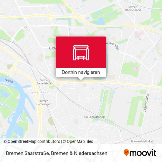 Bremen Saarstraße Karte