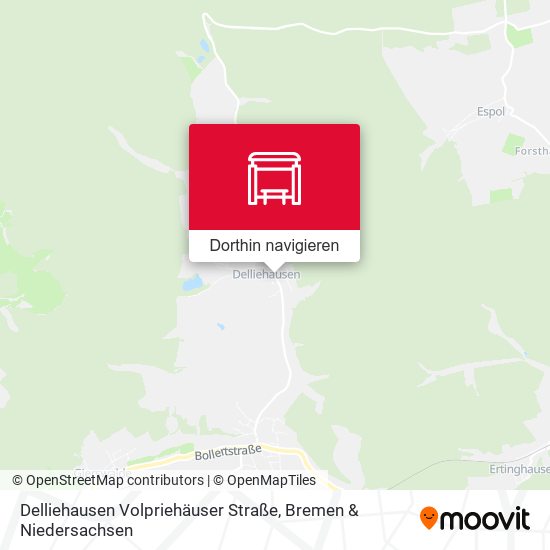 Delliehausen Volpriehäuser Straße Karte