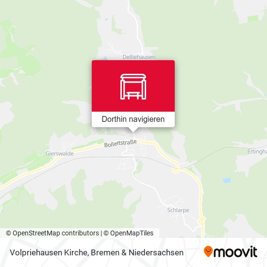 Volpriehausen Kirche Karte