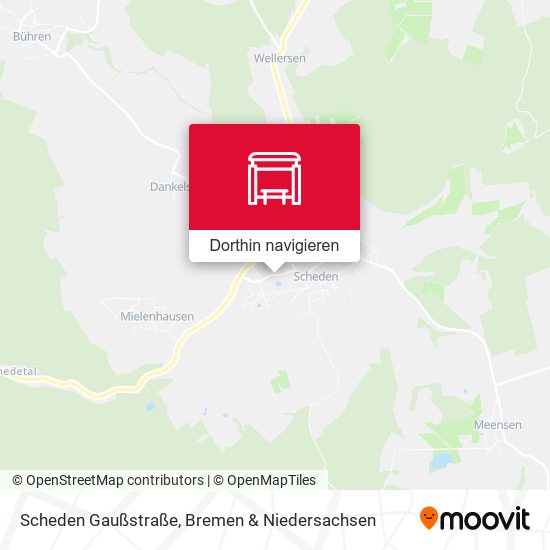 Scheden Gaußstraße Karte