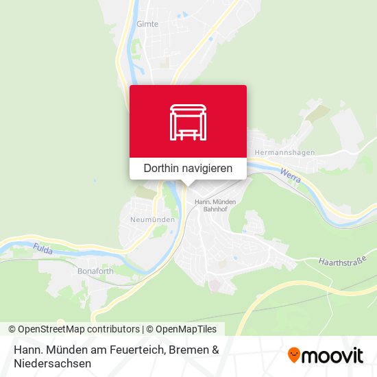 Hann. Münden am Feuerteich Karte