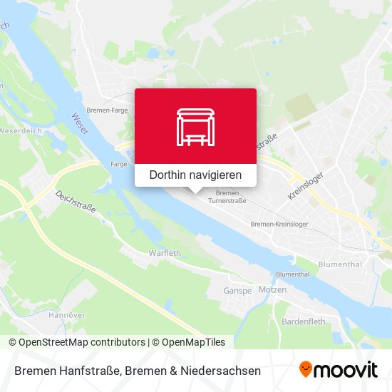 Bremen Hanfstraße Karte