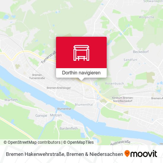 Bremen Hakenwehrstraße Karte