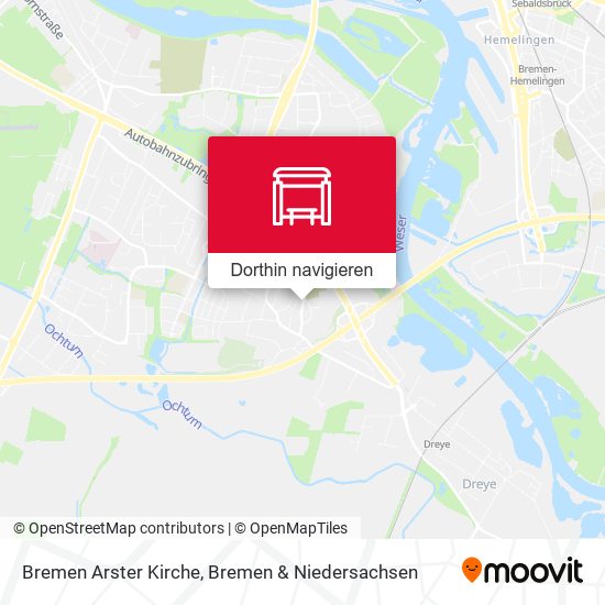 Bremen Arster Kirche Karte
