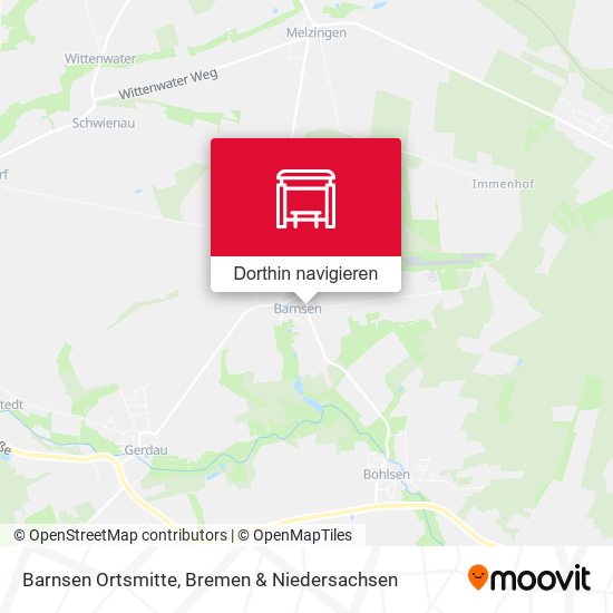 Barnsen Ortsmitte Karte