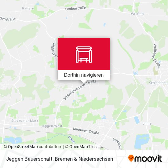 Jeggen Bauerschaft Karte