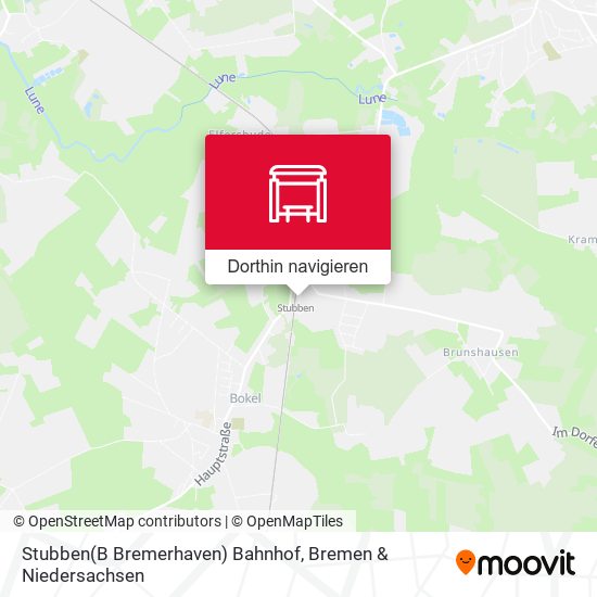 Stubben(B Bremerhaven) Bahnhof Karte