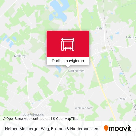 Nethen Mollberger Weg Karte