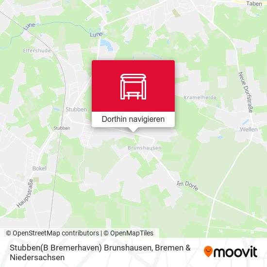 Stubben(B Bremerhaven) Brunshausen Karte