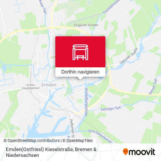 Emden(Ostfriesl) Kieselstraße Karte
