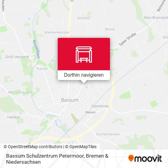 Bassum Schulzentrum Petermoor Karte