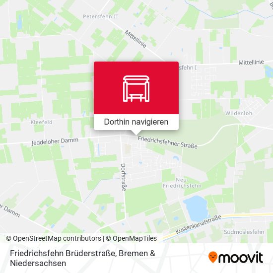 Friedrichsfehn Brüderstraße Karte