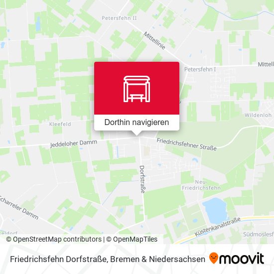 Friedrichsfehn Dorfstraße Karte