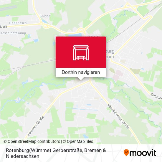 Rotenburg(Wümme) Gerberstraße Karte