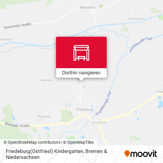 Friedeburg(Ostfriesl) Kindergarten Karte