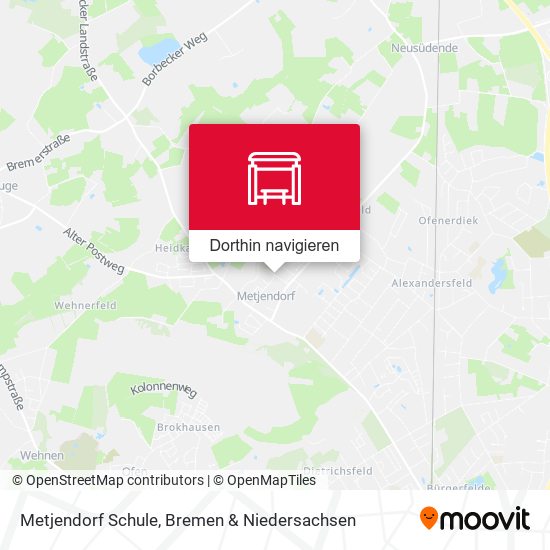Metjendorf Schule Karte