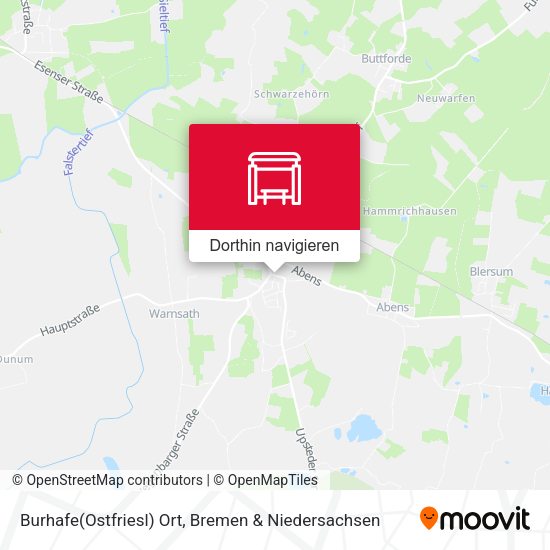 Burhafe(Ostfriesl) Ort Karte