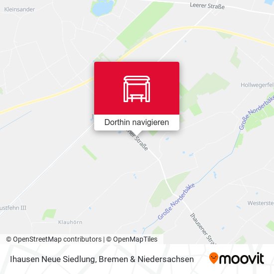 Ihausen Neue Siedlung Karte