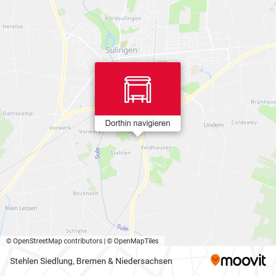 Stehlen Siedlung Karte